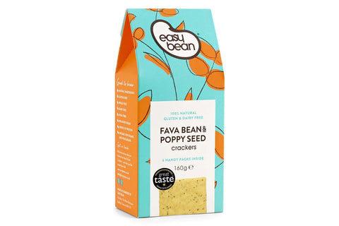 Fava Bean and Poppy Seed Crackers - Easy Bean